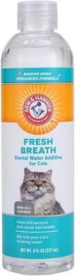 **Arm &amp; Hammer for Pets Advanced Care Dental Water Additive for Cats | Cat Teeth Cleaning Product for All Cats | Cat Dental Rinse in Fresh Mint Flavor, 8 Ounces - EXPIRY: 2026/07