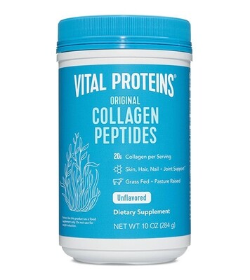 ​Vital Proteins Collagen Peptides Powder, Promotes Hair, Nail, Skin, Bone and Joint Health, Zero Sugar, Unflavored 10 OZ