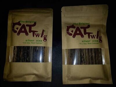 ​CatTwig Silver Vine Sticks (10 / 12 / 40 Pack)