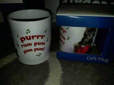 x Rachael Hale (Leanin&#39;🌲Tree) Purrr Rum Pum Pum Pum Christmas Cat Mugs