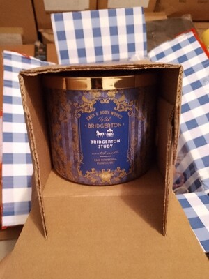 Bath &amp; Body Works "BRIDGERTON" &amp; Shondaland (3 Wick) - "3-Wick" Candle "BRIDGERTON STUDY"
