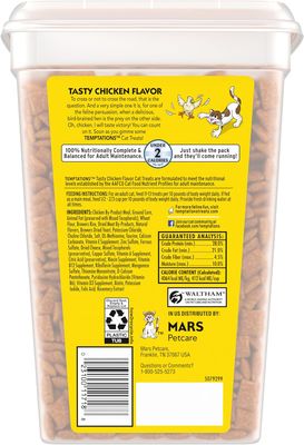 * TEMPTATIONS Classic Crunchy and Soft Cat Treats Tasty Chicken Flavor, 30 oz. Tub (Packaging May Vary)