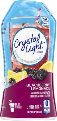 Crystal Light Sugar-Free Zero Calorie Liquid Water Enhancer - Blackberry Lemonade Water Flavor Drink Mix (1.62 fl oz Bottle) - 24 SERVINGS