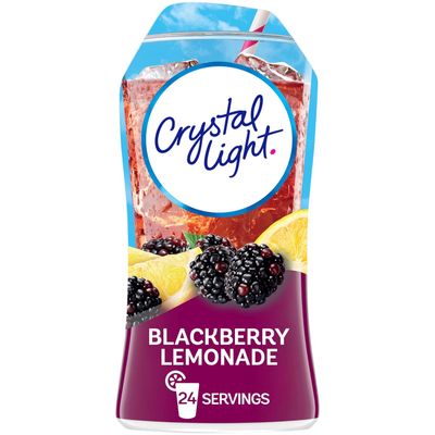Crystal Light Sugar-Free Zero Calorie Liquid Water Enhancer - Blackberry Lemonade Water Flavor Drink Mix (1.62 fl oz Bottle) - 24 SERVINGS Crystal Light Sugar-Free Zero Calorie Liquid Water Enhancer - Blackberry Lemonade Water Flavor Drink Mix (1.62 fl oz Bottle) - 24 SERVINGS