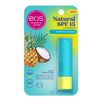 ( 1) * * EOS Natural SPF 15 Lip Balm- Pineapple Coconut, Daily Protection, Water Resistant, 0.14 oz
