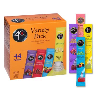 (44) 4C Powder Drink Mix Packets, Variety 1 Pack, 44 Count, Singles Stix On the Go Refreshing SUGAR FREE Water Flavorings (11 Each Wild Berry Pomegranate, Cranberry-Pomegranate, Fruit Punch, Lemonade) (44) 4C Powder Drink Mix Packets, Variety 1 Pack, 44 Count, Singles Stix On the Go Refreshing SUGAR FREE Water Flavorings (11 Each Wild Berry Pomegranate, Cranberry-Pomegranate, Fruit Punch, Lemonade)
