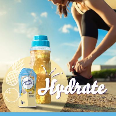 Crystal Light Sugar-Free Zero Calorie Liquid Water Enhancer - Liquid Tropical Coconut Naturally Flavored Drink Mix, 1.62 fl oz Bottle - 24 SERVINGS
