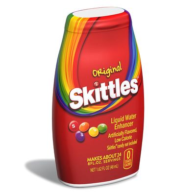 Skittles Singles To Go Liquid Water Enhancer, 1.62 Fl. Oz (1-Pack), Low Calorie, Zero Sugar Drink Enhancer (1, ORIGINAL) - Makes About 24 SERVNGS (24) 8 FL. OZ. Servings