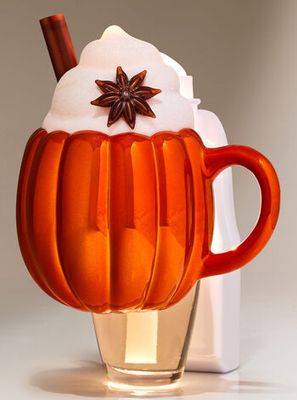 * *FALL Thanksgiving* * Bath And Body Works - Wallflowers PLUG - Pumpkin Latte Nightlight Wallflowers Fragrance Plug (PLUG ONLY)