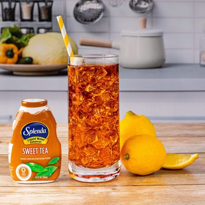 SPLENDA Liquid Water Enhancer Drops, Sugar Free, Zero Calorie, Natural Flavor, Concentrated Drink Mix, 3.11 Fl Oz Each Bottle - SWEET TEA - 30 SERVINGS - (SINGLE BTL) - (LG BOTTLE)-EXP JAN.28.2026