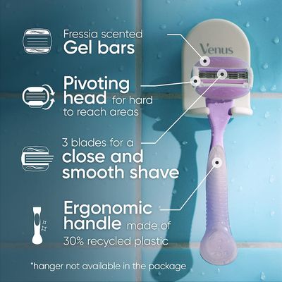 (((1))) Gillette Venus ComfortGlide Freesia Women's Razor - 1 handle + 2 refills