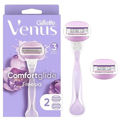 (((1))) Gillette Venus ComfortGlide Freesia Women&#39;s Razor - 1 handle + 2 refills