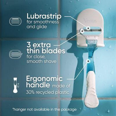 (((1))) Gillette Venus Smooth Razors for Women, Includes 1 Handle, 6 Razor Blade Refills