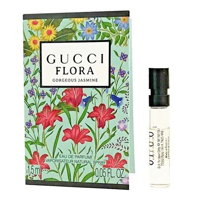 ((((1)))) Gucci Flora Gorgeous Jasmine Eau De Parfum Vial 1.5ml - TRIAL VIAL | SAMPLE SIZE EDP - Capacity: 1.5ml Spray Vial