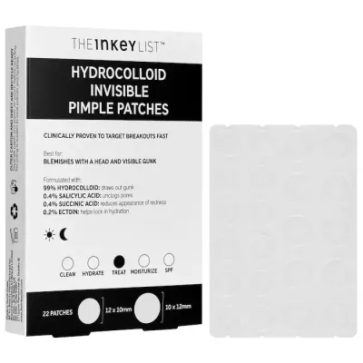(((1))) The INKEY List Hydrocolloid Invisible Pimple Patches + Salicylic Acid - 22 PATCHES