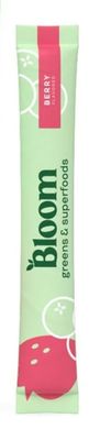 Bloom Nutrition Superfood Greens Powder 1 STICK TUBE, Digestive Enzymes with Probiotics &amp; Prebiotics, Gut Health, Bloating Relief for Women, Chlorella, Green Juice Mix, Berry (SINGLE)- EXP 12/25