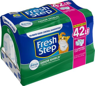 Fresh Step Cat Litter with Febreze 4 Units 4.76 kg / 10.5 lb