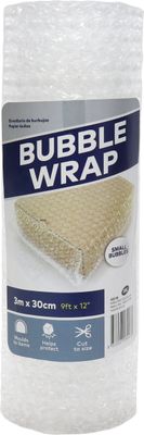 ( 1 ) BUBBLE WRAP CLEAR 30CMX3M