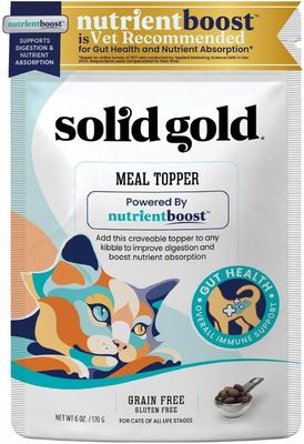 * Solid Gold NutrientBoost Meal Topper for Cats - High Protein Crunchy Cat Treats Rich in Vitamins Minerals and Amino Acids - 1 POUND (1LB)