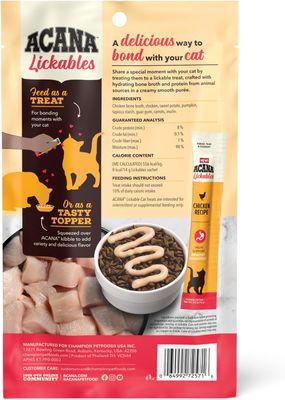 ACANA™ Lickables Chicken Recipe Cat Treat, Pack of 5 - (works out as $13.80 per tube)