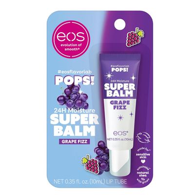 ((1)) * eos 24H Moisture Super Balm- Grape Fizz, Limited-Edition Lip Mask, 0.35 fl oz - LIMITED EDITION