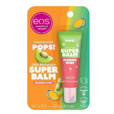 ((1)) * eos 24H Moisture Super Balm- Mango Kiwi, Limited-Edition Lip Mask, Lip Butter, 0.35 fl oz - LIMITED EDITION