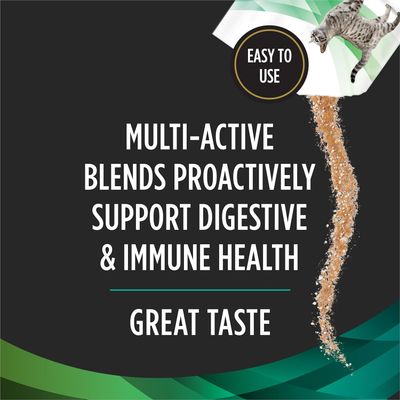 * Purina Pro Plan Veterinary Cat Supplements Multi Care Feline Supplement – Digestive Probiotics for Cats – Immune Support Cat Supplement - 30 ct. Box (works out as $12 per packet) - Expiry: 12/2026
