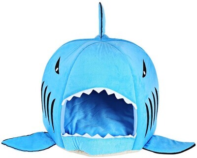 cocopet Shark Bed for Small Cat Dog Cave Cozy Bed Removable Cushion, Waterproof Bottom; Brand: cocopet