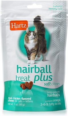 Hartz Hairball Remedy Plus Chicken Flavored Soft Chews for Cats and Kittens; Size: 3 Ounce (Pack of 1)