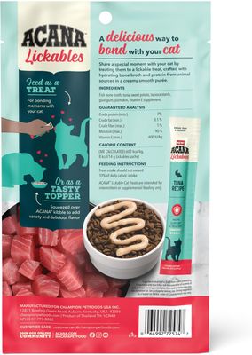 ACANA™ Lickables Tuna Recipe Cat Treat, Pack of 5 - (works out as $13.80 per tube)