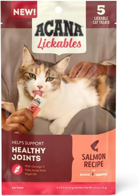 ACANA™ Lickables Salmon Recipe, 2.5oz, 5 Count Pouch - (works out as $13.80 per tube)