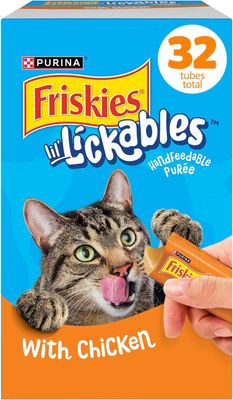 * Purina Friskies Lil’ Lickables with Chicken Lickable Cat Treats - 16 oz (Pack of 32) - (works out as $11.50 per tube)