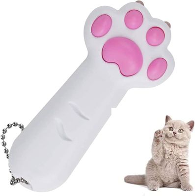 * LASER POINTER Interactive Cat Toy for Indoor Catch Exercise - Pet Dog Funny Kitten Wand for Chasing and Playing (White); 5 DIFFERENT PATTERNS; 2 x AAA batteries (NOT included); Brand: VOVIGGOL
