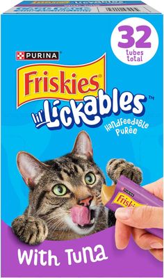 * Purina Friskies Lil’ Lickables with Tuna Lickable Cat Treats - 16 oz (Pack of 32) - ​(works out as $11.50 per tube)