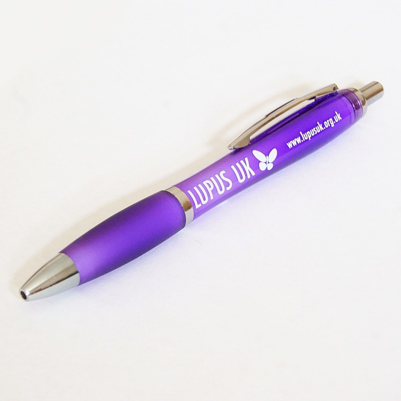 Purple Curvy Pen