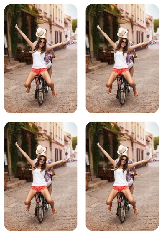 Klistermærker - 4 stk - 6x9cm