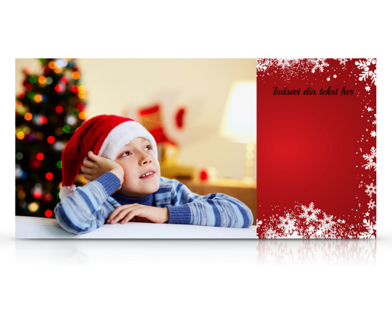 Julekort 11x22cm på fotopapir