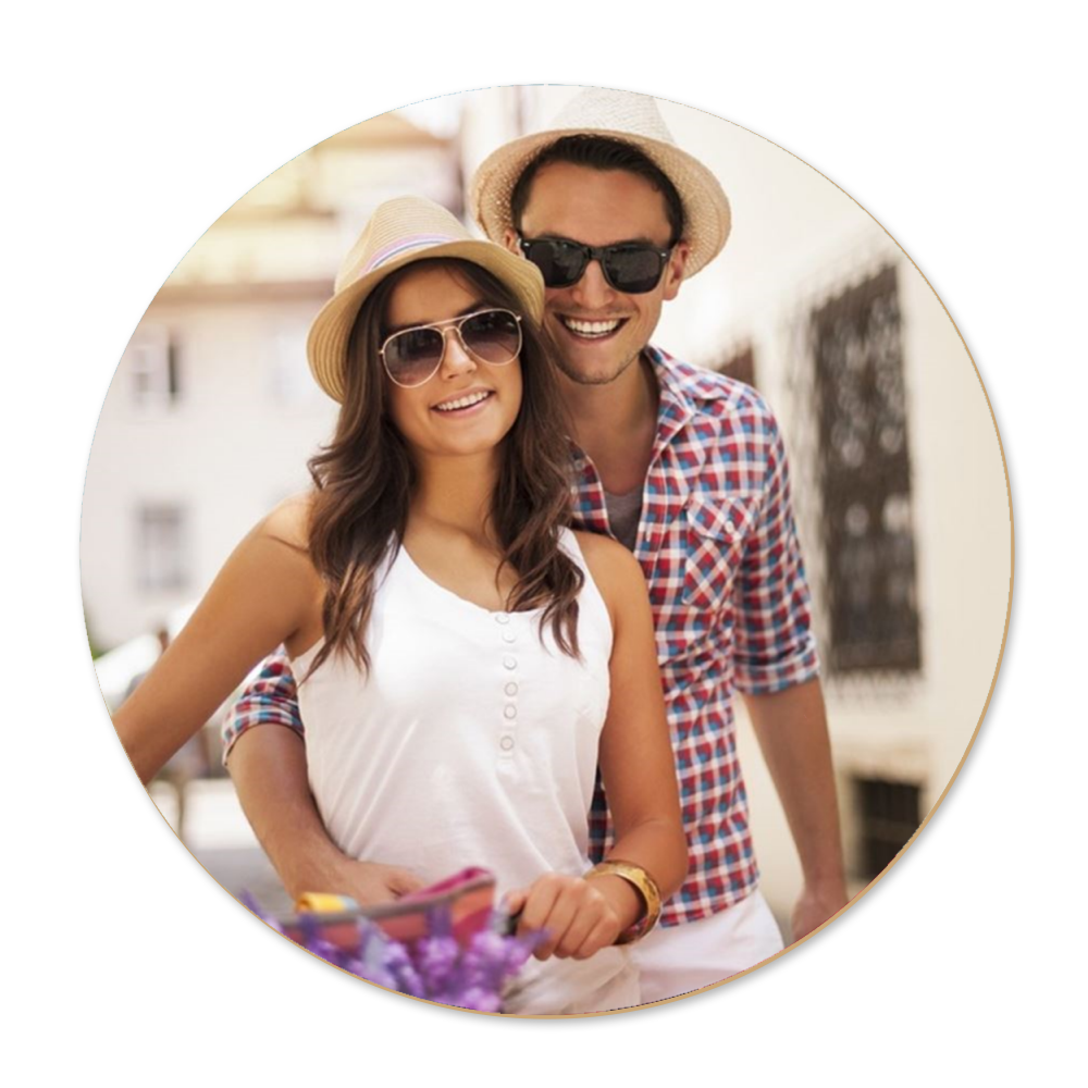 Ølbrik rund - 12 stk