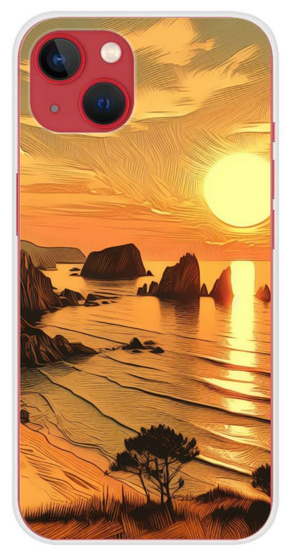 Coque couché de soleil