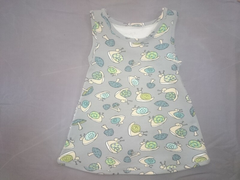Trägerkleid Schnecken/Pilze