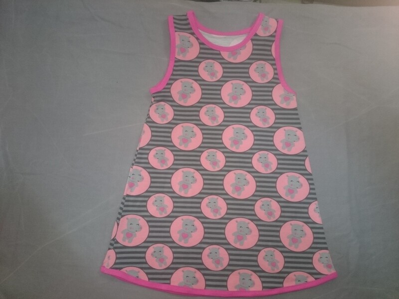 Trägerkleid Hippo rosa ab
