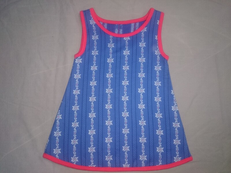 Trägerkleid Edelweiss blau ab