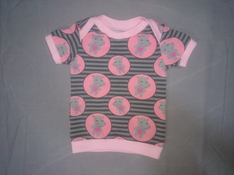 T-Shirt Hippo rosa ab