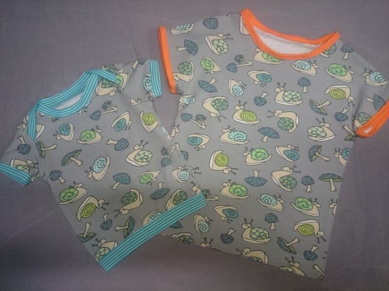 T-Shirt Schnecken und Pilze ab