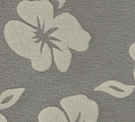 Handtasche mit Dekor - Reissverschluss Blumen in silber, rot braun oder schwarz ab