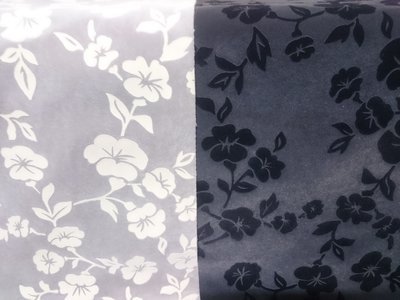 Blumen silber, rot, braun oder schwarz