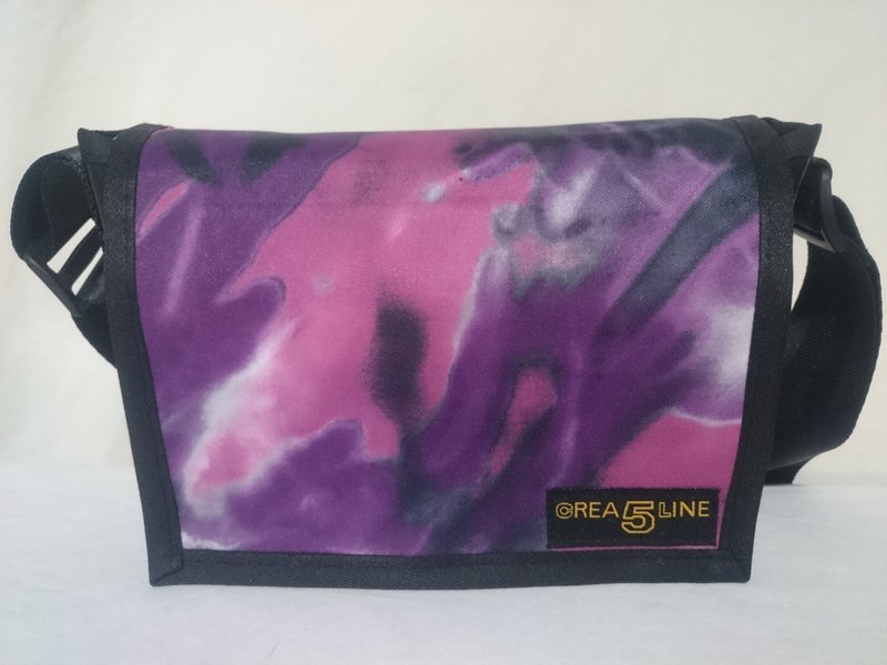 Handtasche mini pink/grau/weiss ab