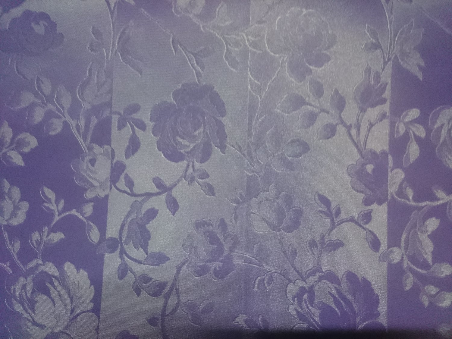Handtasche mit Dekor - Reissverschluss Rosenmuster violett ab