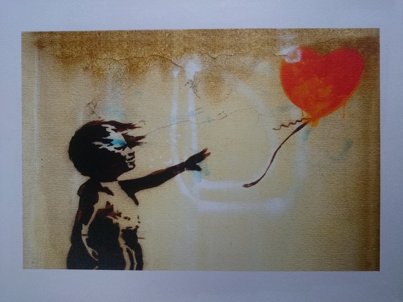 Handtasche Canvas "There is always hope" mittel