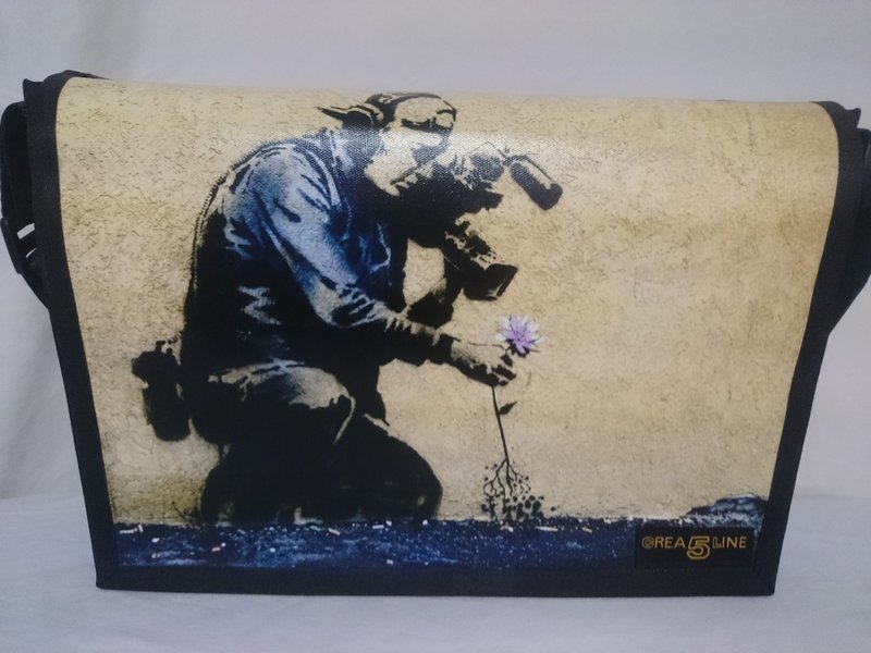Handtasche Canvas "Cameraman" gross